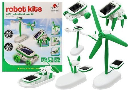 Kids Solar DIY Educational Kit Toy 6in1 Robot