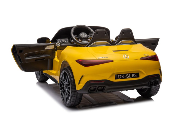 Mercedes AMG SL63 Battery Car, Yellow Painted