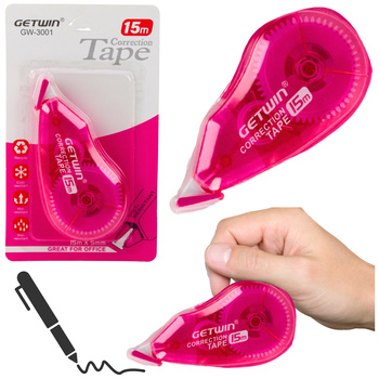 Correction Tape Mouse School Office 15m x 5mm Pink