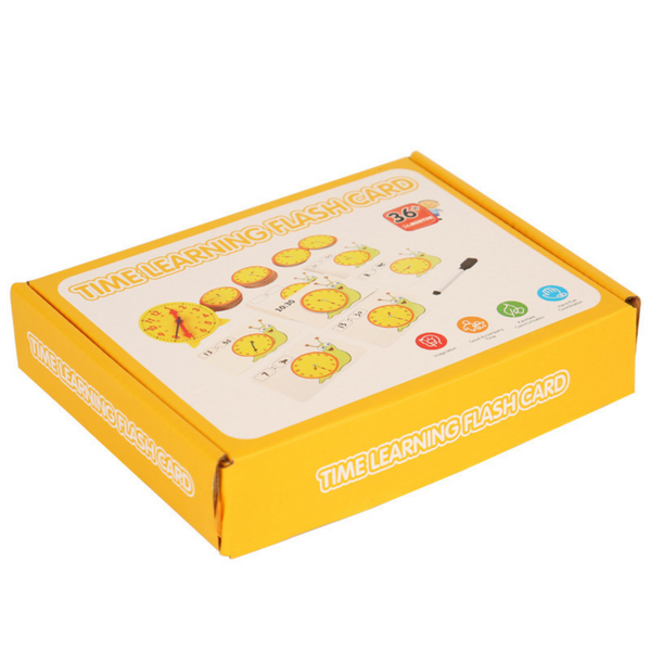 Teaching Aid Educational Learning Hours Clock Cards Dry Erase Marker
