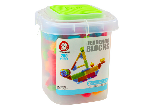 Set of Blocks in a Box of 200 Multicolored Elements
