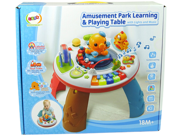 Interaktiver Lerntisch Octopus Pianinko Klänge Lichter