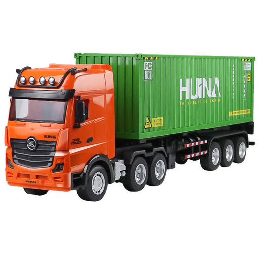 Ferngesteuerter RC Container Truck Huina Grün 1:18