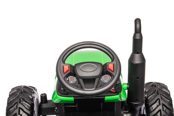 HC-306 Battery Operated Tractor With Trailer Light Green 24V
