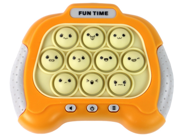 Pop It Battery Operated Sensory Game Console Lights Sounds Yellow