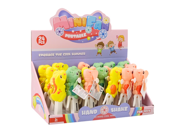 Hand Held Windmill Dinosaur Mini Pinwheel For Children 3 Colors