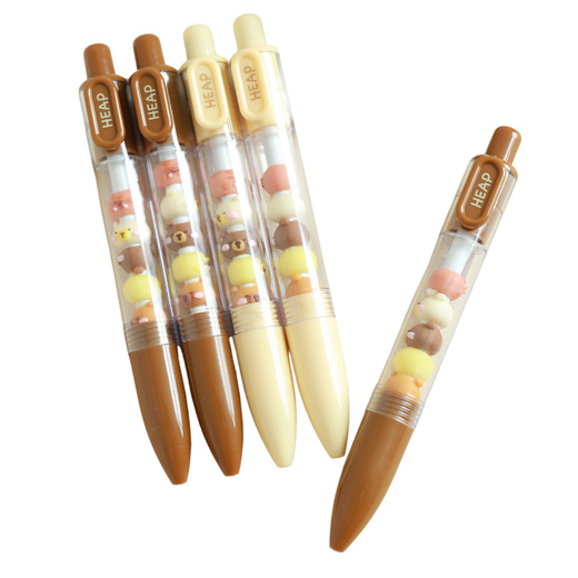 Capybara Figurine Ballpoint Pen Brown Beige Black Refill