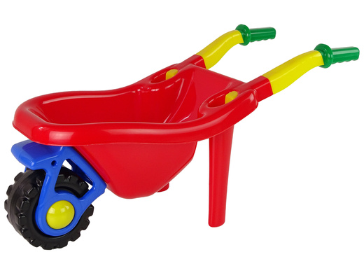 Große bunte Garten-Schubkarre Rot