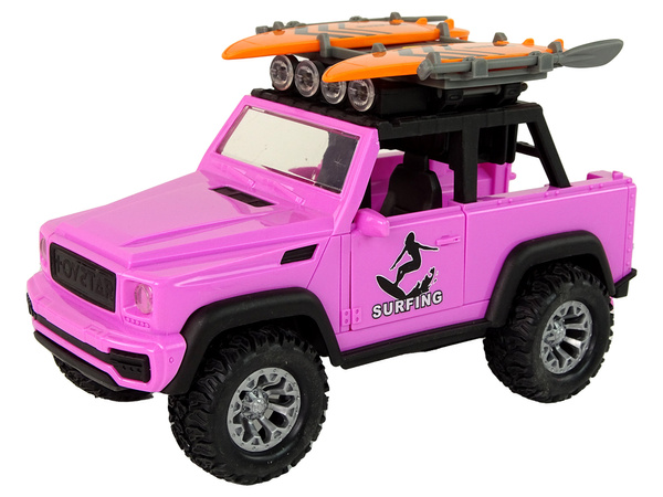 Geländewagen 1:14 Friktion Drive Pink Surfing