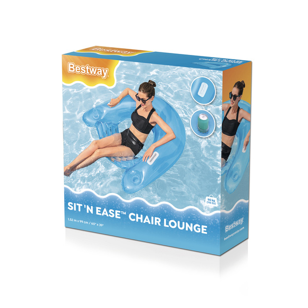 Inflatable Water Chair 152cm x 99cm Bestway 43118 Blue Green