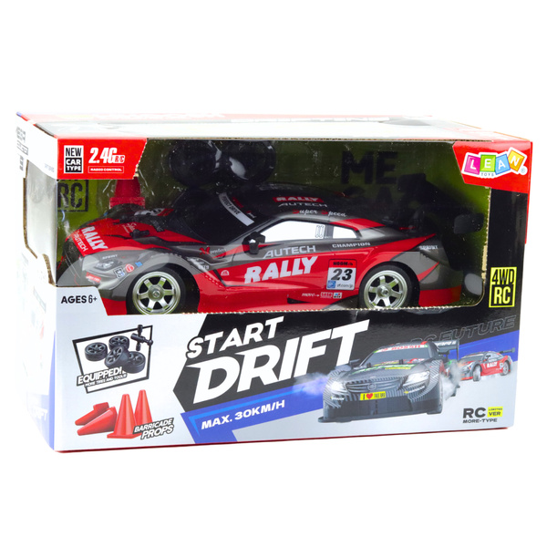 Drift Car Racing RC Rot Schwarz 30km/h 1:16
