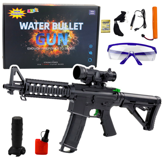 Assault Rifle For Water Balls Hydrogel Sight Glasses Black 86cm
