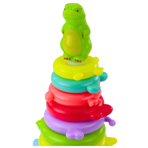 Educational Pyramid Puzzle Dinosaur Figure Stickers 12 Levels
