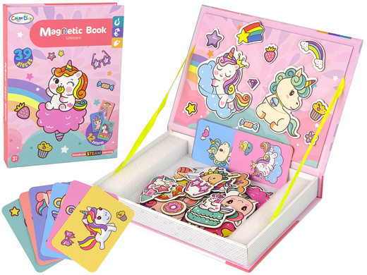 Magnetic Puzzle Book Unicorns Puzzles Cards