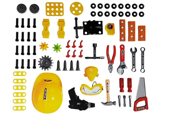 DIY Set für Batterien 3in1 Koffer Werkstatt 85 Elemente 56cm