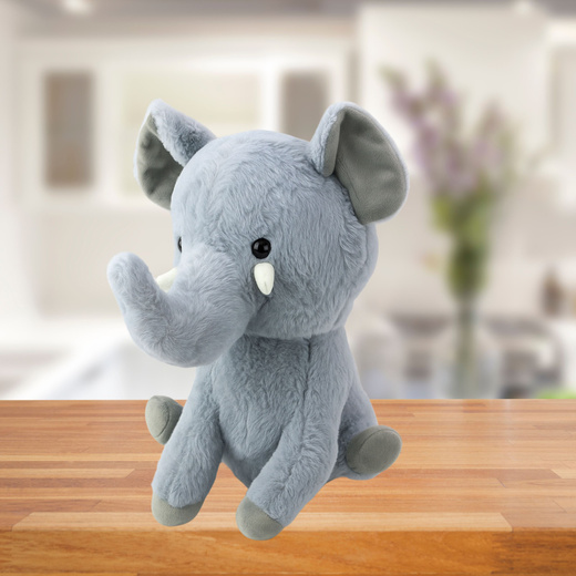 Plush Mascot Cuddly Toy Large Elephant Gray 36cm