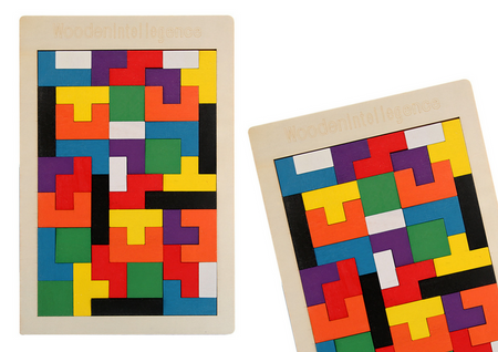 Holzpuzzle Logisches Puzzle 40 Elemente