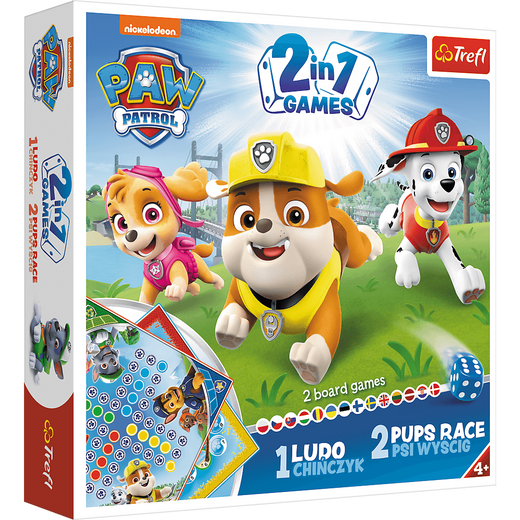 Brettspiel 2-in-1 Mensch ärgere dich nicht Paw Patrol Trefl 01896