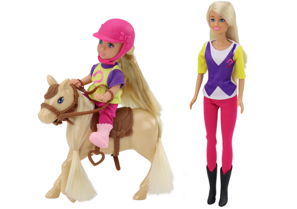 Anlily Doll Set with a Child and a Pony, Horse Farm