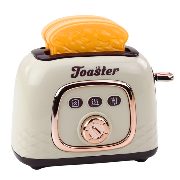 Toaster Toast für Kinder Eleganter Soundeffekt Toast Weiß