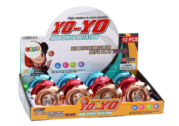 Yoyo Aluminium Classic Yoyo Blau Gold Rot