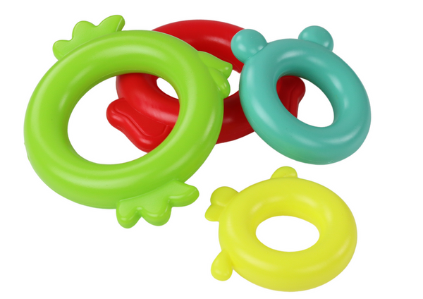 Giraffen-Pyramiden-Puzzle, 13 Kreise, bunt, 43 cm x 18 cm x 18 cm