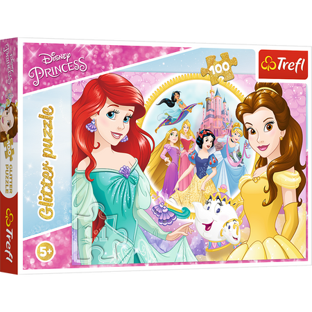 Puzzle – 100 Glitzer – Erinnerungen an Bella und Arielle Trefl 14819
