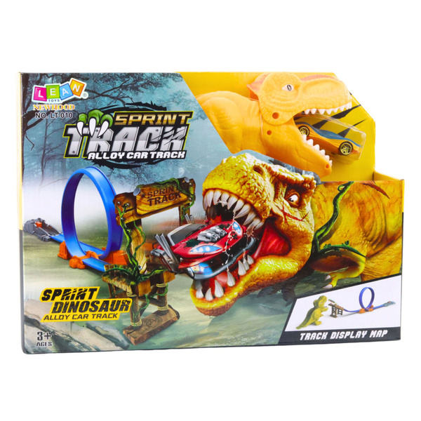 Auto-Track Katapult Werfer Dinosaurier Set