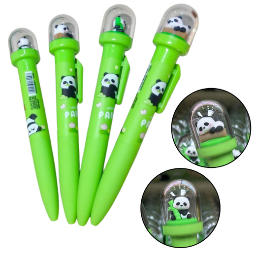 Green Panda Gel Pen Dome Blue Ink 0.5mm