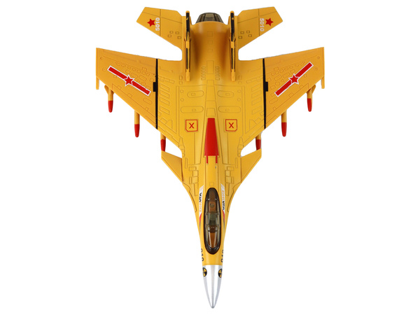 Airplane Model With Friction Drive, Gray, Black or Yellow