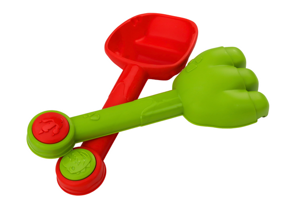 Dinosaur Sand Set, Grinder, Funnel, Spatula, Rake, Watering Can, Molds