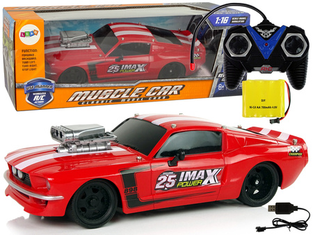 R/C Sportwagen 1:16 Rot-Weiß-Streifen Pilot