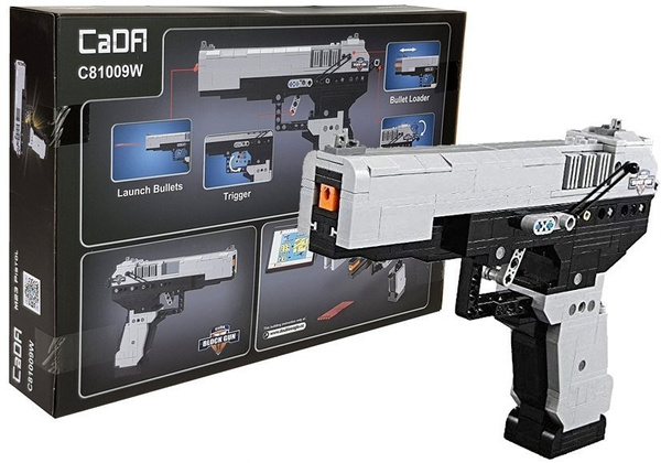 Combat pistol, blocks to assemble 412 pieces