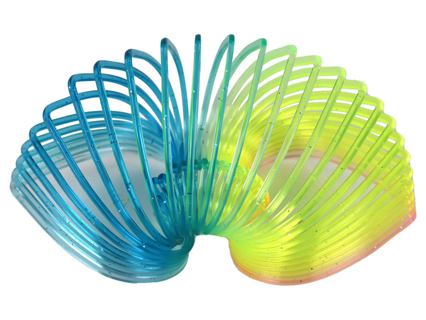 Ikonisches Regenbogen-Frühlingsherz-Glitzer-Beruhigungsgerät, 6 cm