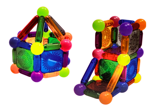 Set of Magnetic Blocks with Illumination 54 Elements