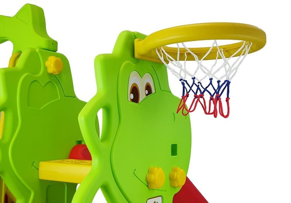 Rutsche und Schaukel Gartenset DINO HDPE Basketball