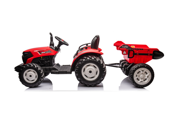 HC-306 Red Battery Tractor With 24V Trailer