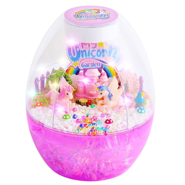 Creative Kit Terrarium Unicorns Night Light Voice Control DIY