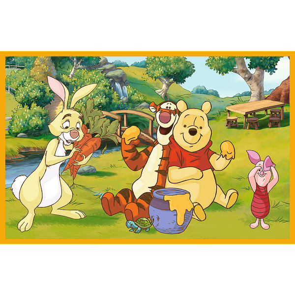 Puzzle - 2x24 - Day in the Garden - Disney Winnie the Pooh Trefl 34436