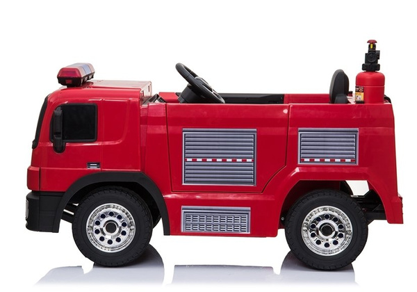 Kinderfahrzeug Feuerwehrauto Rot Elektroauto EVA-Reifen LED Frontscheinwerfer