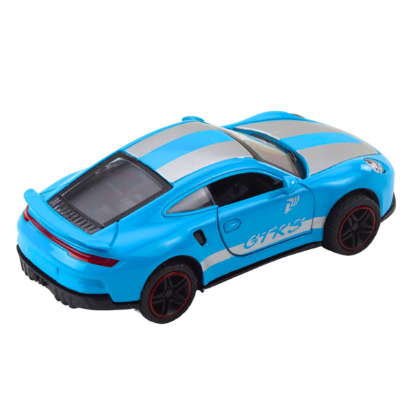 Rennwagen aus Metall mit zu öffnenden Türen, blau, GTRS, Maßstab 1:43