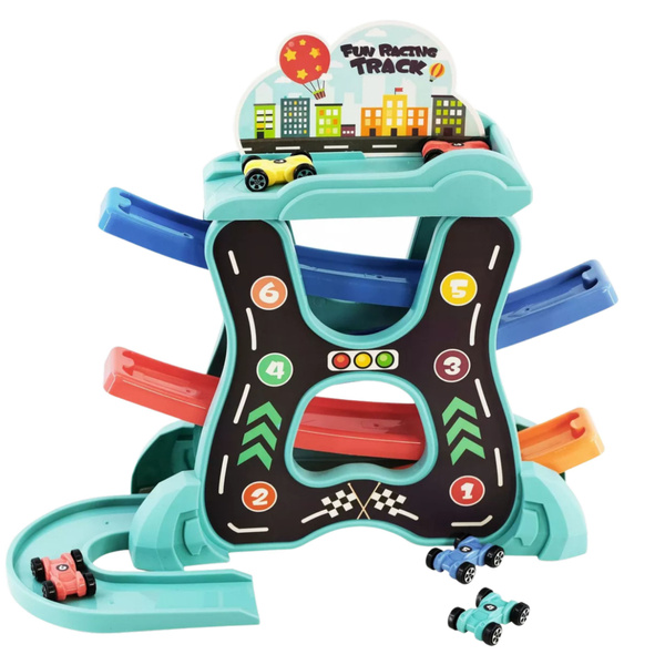 Educational Set Car Track Slide Three Levels