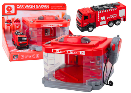 Feuerwehr-Walkie-Talkie-Lichter, Geräusche, Wasser