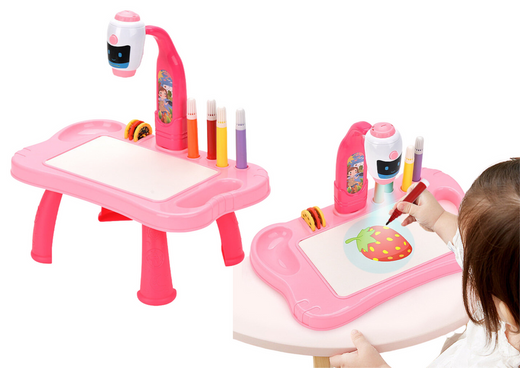 Mini Projector Robot Table 2in1 Accessories Pink