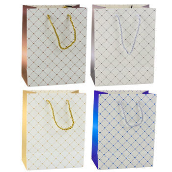 Paper Gift Bag Shiny Hearts 23 x 18 x 10.5 cm