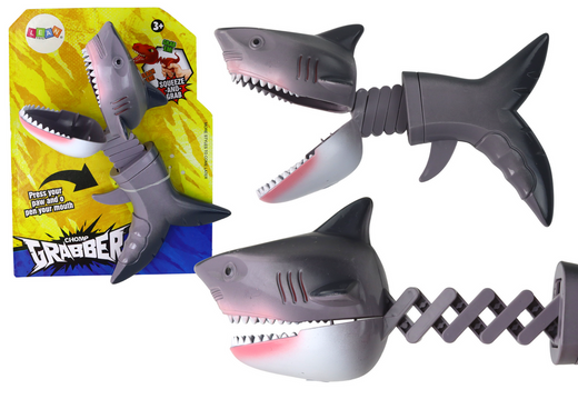 Shark Catcher Bite Toy Spring Gray