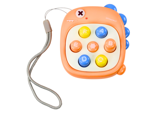 Arcade-Spiel Whack A Mole Letters Dinosaur Orange