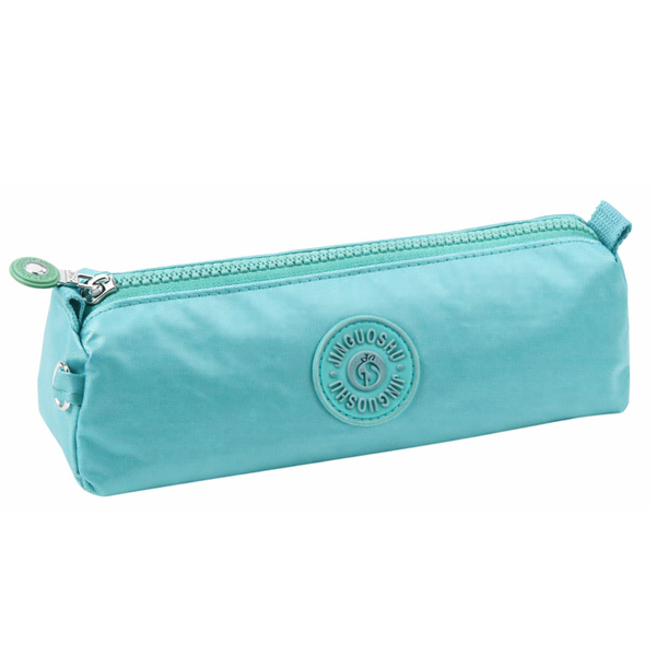 School Pencil Case Organizer Single Compartment Light Green 21.5cm