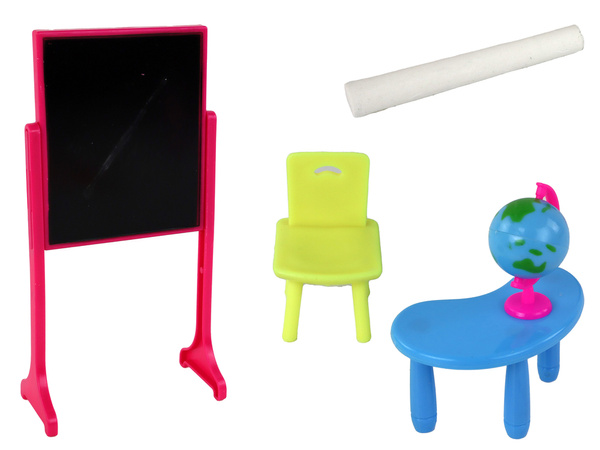 Teacher Doll With Student School Accessories