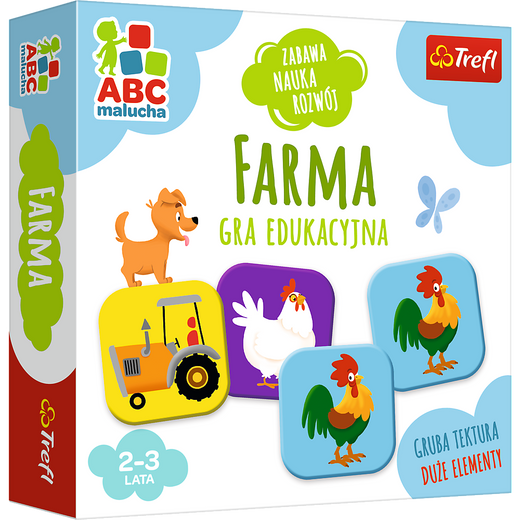 Gra edukacyjna dla dzieci Farma ABC Malucha Trefl 01944